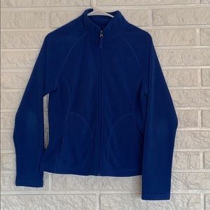Blue polar fleece jacket